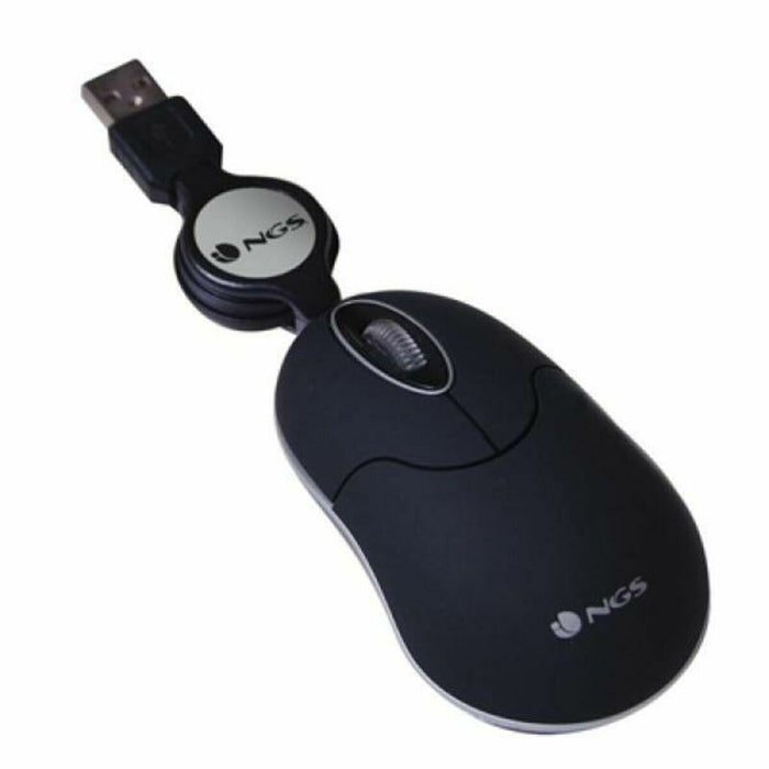 Mouse Optic Retractabil VARIOS SINBLACK 1000 dpi Negru
