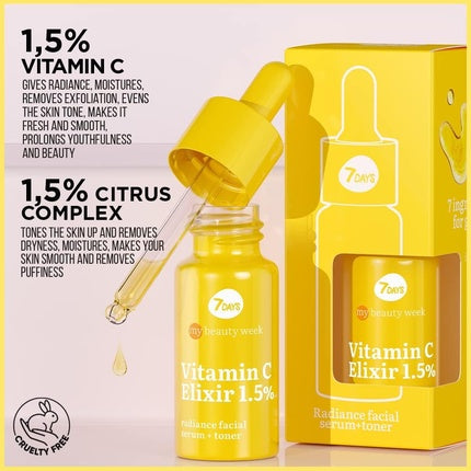 Serum Față 7Days Vitamin C Elixir 1.5%