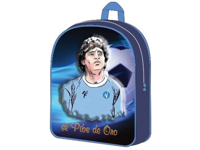 Ghiozdan Unknown, Maradona El Pibe de Oro, efect 3D, 30 x 26 x 10 cm