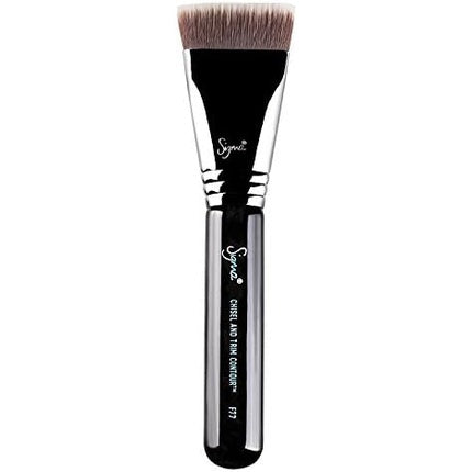 Pensulă Contur Sigma Beauty F77 Chisel and Trim pentru Blush, Bronzer sau Contur