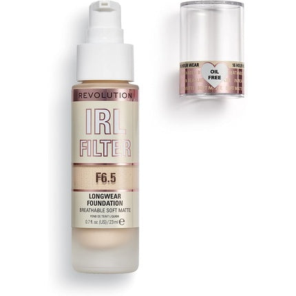 Fundă de machiaj Makeup Revolution IRL Filter F6.5, lungă durată, 23ml