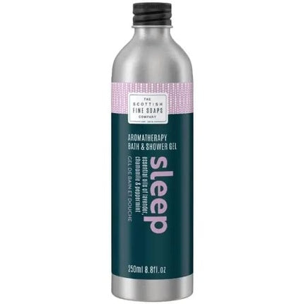 Gel de duș și baie Aromatherapy Sleep, Scottish Fine Soaps, 250ml, ambalaj din aluminiu argintiu