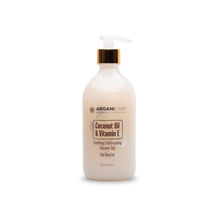 Gel de Duș Arganicare Coconut & Vitamin E, 500ml, ambalaj cu pompă