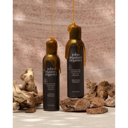 Șampon reparare intensă John Masters Organics cu miere și hibiscus, 236ml