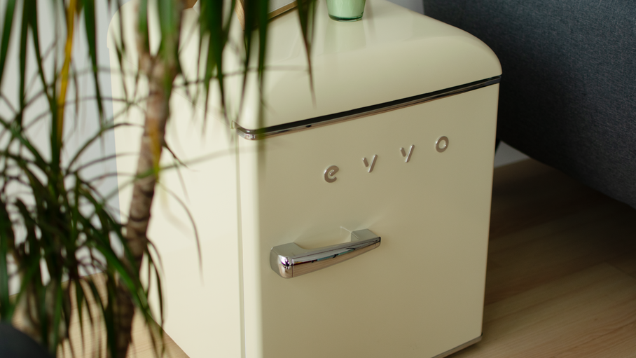 Frigider mini retro Cecotec Evvo F25 Retro Azúl Pastel, 90 l, 38 dB, 44,7 × 53,4 × 90 cm, albastru pastel