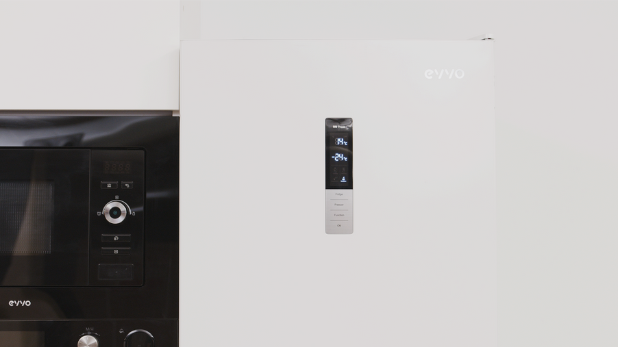 Combină frigorifică Cecotec EVVO F55DX, 186 cm, Total No Frost, clasa D, Dark Inox