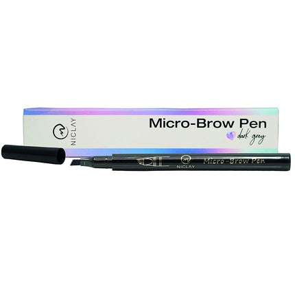 Creion Sprâncene Miss Lashes Micro Brow Pen, Castan