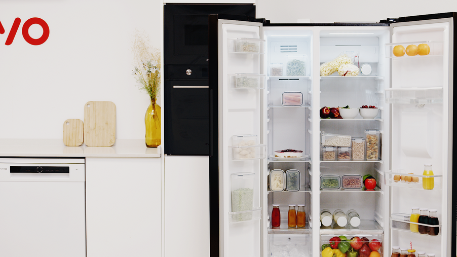 Frigider side by side Cecotec EVVO F90DX Aqua, 559 l, 91,2 × 70,4 × 177 cm, Dark Inox