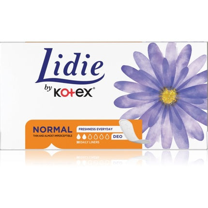 Kotex Lidie Normal, ambalaj de 20 buc, design cu floare mov