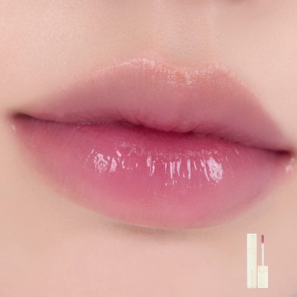 Gloss de buze Rom&Nd Dewyful Water Tint, 5.3ml, roz crem