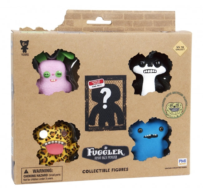 Set 5 figurine colectibile PMI Fuggler Funny Ugly Monster, 6+ ani