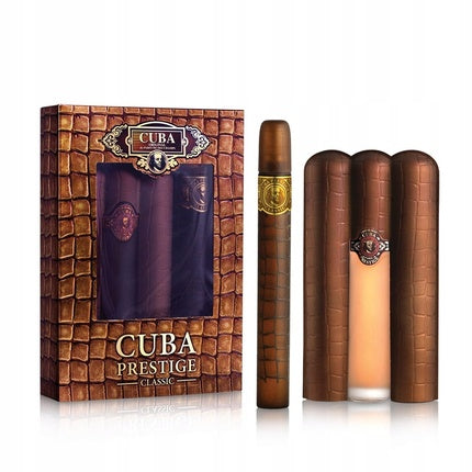 Set Apa de Toaletă Cuba Prestige, 90ml + 35ml, ambalaj design crocodil