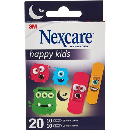 Plasturi copii Nexcare Monsters, 20 bucăți asortate
