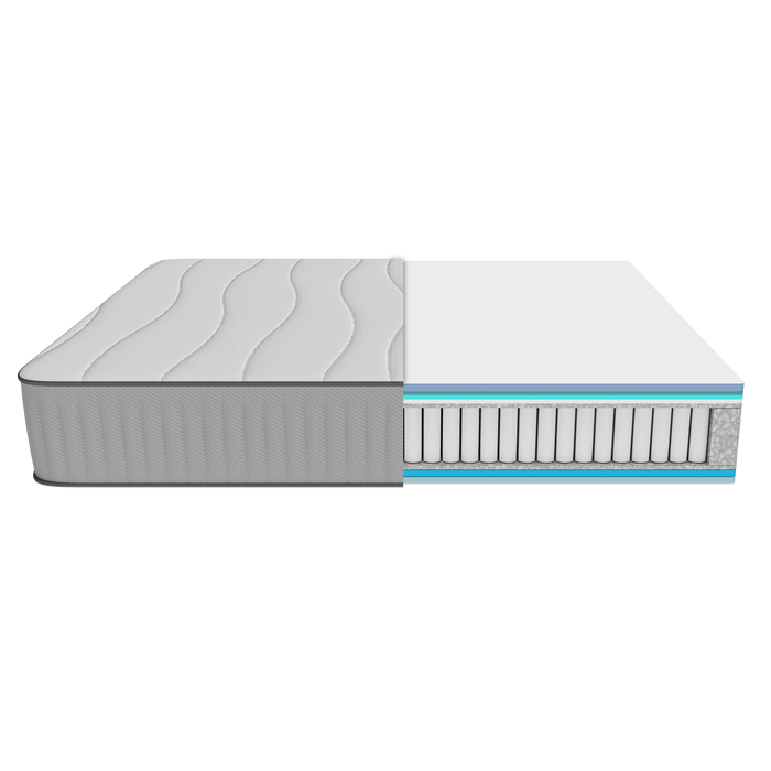 Saltea hibridă Cecotec Flow 6990 Hybrid 135x200, 135 × 200 cm, înălțime 28 cm, arcuri împachetate