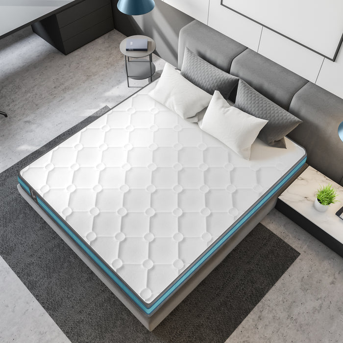 Saltea hibridă Cecotec Flow 8990 Hybrid, 80 × 200 cm, înălțime 32 cm, arcuri împachetate individual