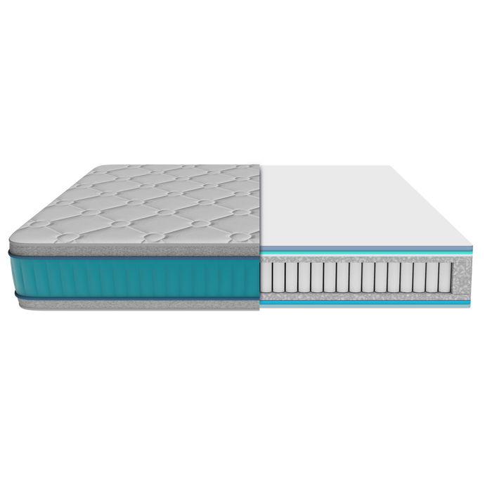 Saltea Cecotec Flow 8990 Hybrid 90X200, 90 × 200 cm, înălțime 32 cm, arcuri împachetate