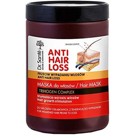 Mască pentru păr Dr Santé Anti Hair Loss Growth Stimulation 1000ml