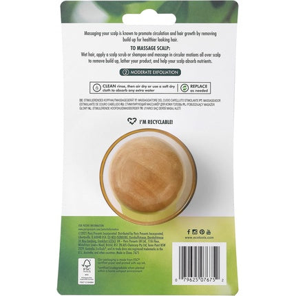 Masaj scalp EcoTools cu perii din silicon și mâner din lemn