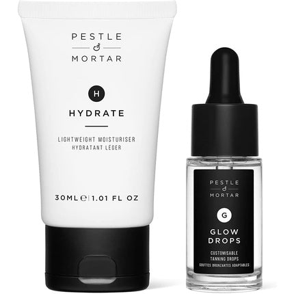 Auto-bronzant față Pestle & Mortar Glowing Duo - 30 ml