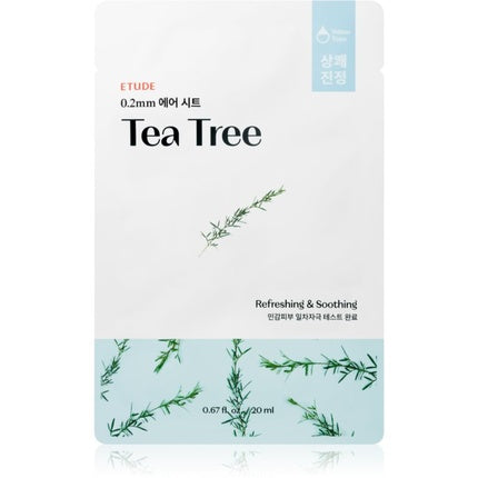 Masca de față ETUDE Therapy Air Tea Tree - Calmante și revigorante, 20 ml