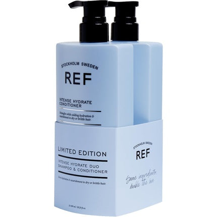 Set Shampoo și Condiționator REF, Intense Hydrate Duo Set, 600ml + 400ml, culoare albastru deschis
