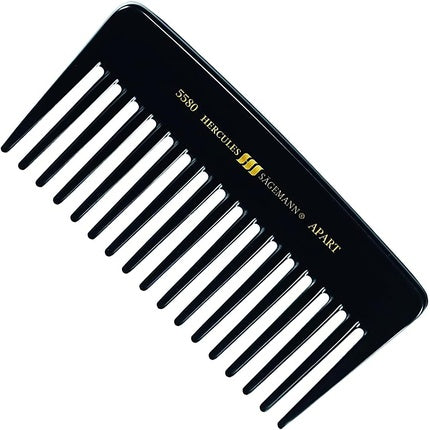 Pieptăn profesional pentru stilare, Hercules Sägemann, model Apart, negru, lungime 14.6 cm