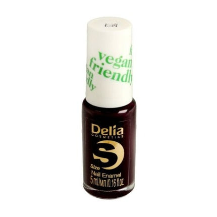 Smalt pentru unghii, Delia Cosmetics, No. 225 Black Berry, Vegan Friendly, 5ml