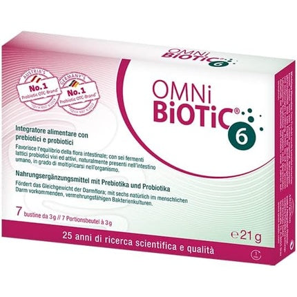 Omni Biotic 6, Institut Allergosan, pudră probiotică, 7 buc x 3g