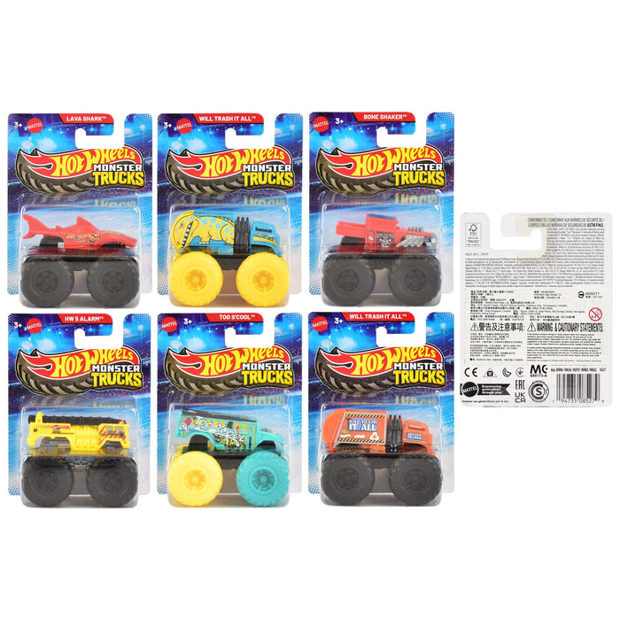 Mașinuță Mattel Hot Wheels Monster Trucks, diverse modele, scara 1:70, 3+ ani