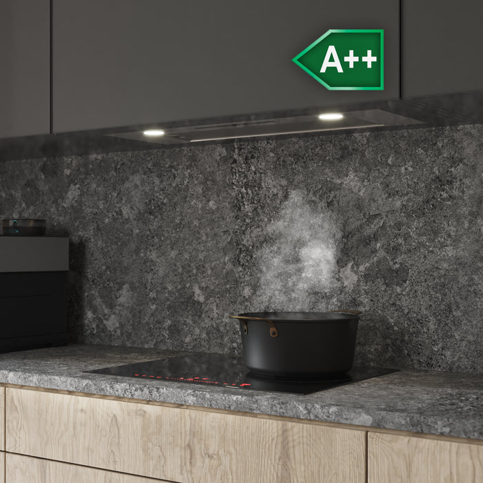 Hotă încorporabilă Cecotec Bolero Flux IT 755500, 550 m³/h, 75 cm, clasa A++, inox