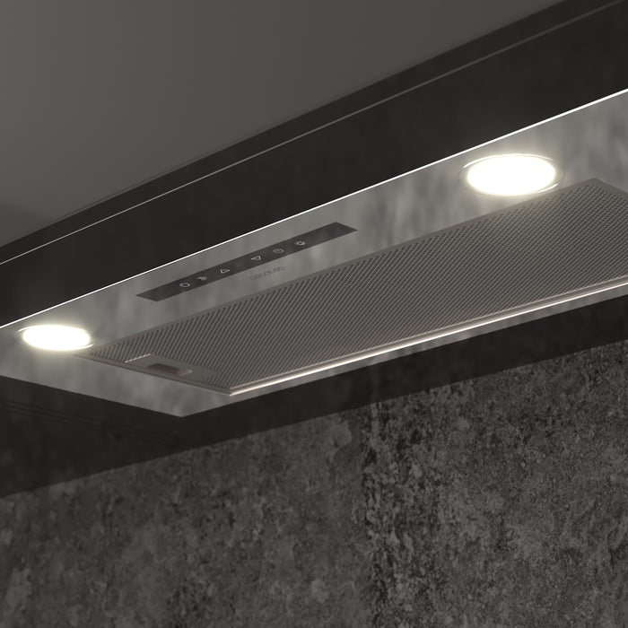 Hotă încorporabilă Cecotec Bolero Flux IT 755500, 550 m³/h, 75 cm, clasa A++, inox