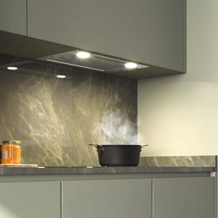 Hotă încorporabilă Cecotec Bolero Flux IT 525500, 52 cm, 550 m³/h, clasa A++, inox