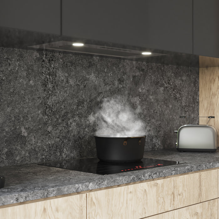 Hotă încorporabilă Cecotec Bolero Flux IT 755500, 550 m³/h, 75 cm, clasa A++, inox