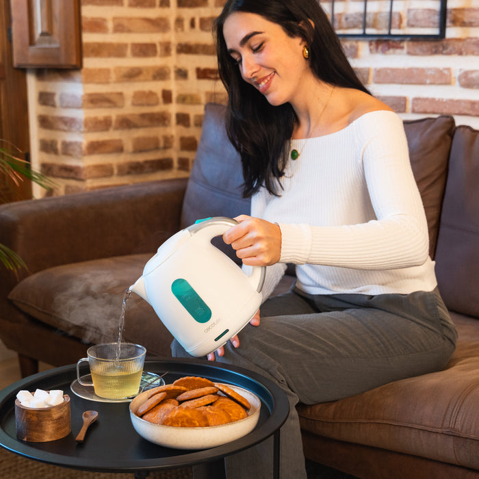 Fierbător electric Cecotec Thermosense 140 White, 1 l, 2200 W, alb