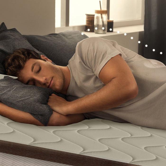 Saltea hibridă Cecotec Flow 7990 Hybrid, 200 × 200 cm, înălțime 30 cm, arcuri împachetate