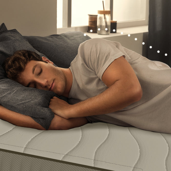 Saltea hibridă Cecotec Flow 6990 Hybrid 150X200, 150 × 200 cm, înălțime 28 cm, arcuri împachetate individual