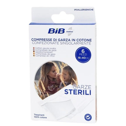 Garze Sterile, BiB Medical, 18x40 cm, 6 buc