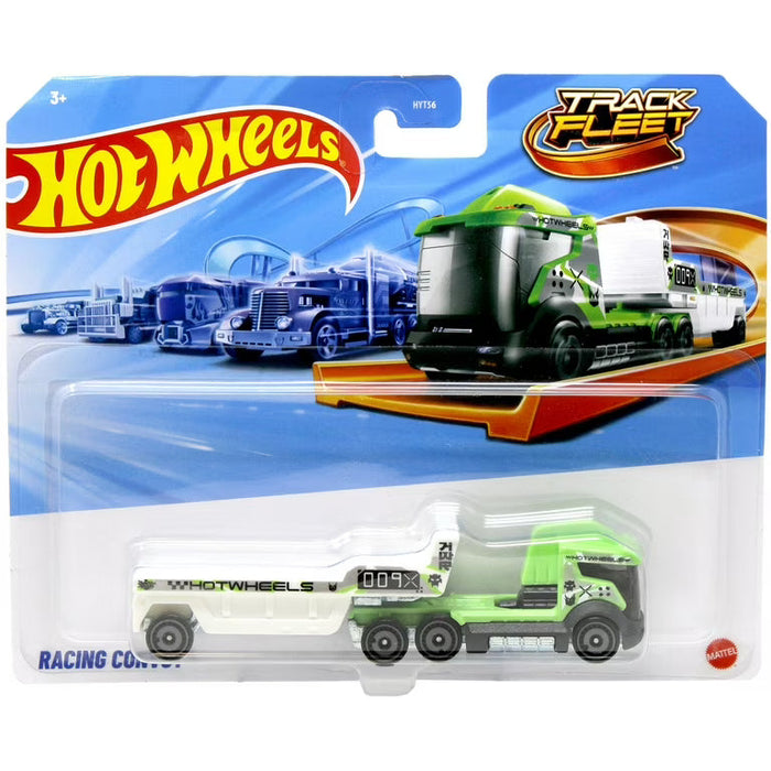 Camion de jucărie Mattel Hot Wheels Track Fleet Racing Convoy, 3+ ani