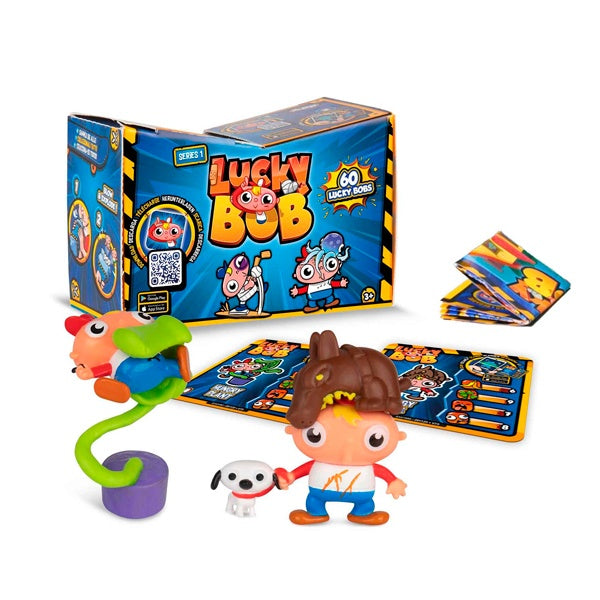 Set de 2 figurine IMC Lucky Bob, Seria 1, accesorii surpriză, 3+ ani