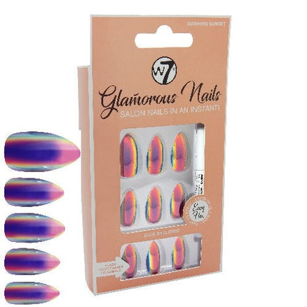 Unghii False W7 Cosmetics, Glamorous Nails, Diverse Culori