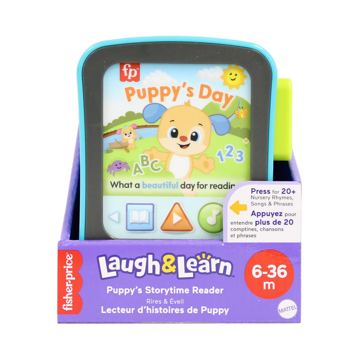 Jucărie educativă Mattel Fisher Price Laugh & Learn, Puppy’s Storytime Reader, 6–36 luni