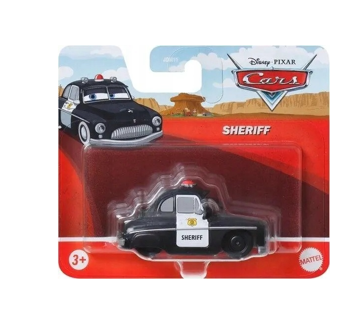 Mașinuță metalică Mattel Cars 3, Sheriff, scara 1:55, 3+ ani