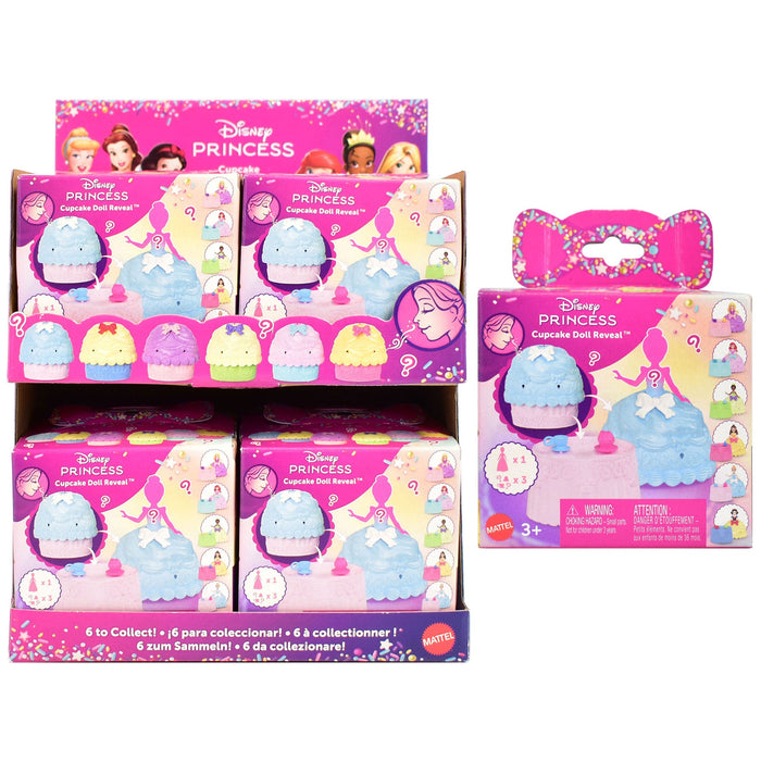 Păpușă surpriză Mattel Disney Princess Cupcake Doll Reveal, diverse modele, 3+ ani