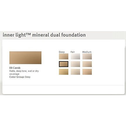 Fond de ten mineral Aveda Inner Light™ Dual Foundation Carob 30ml