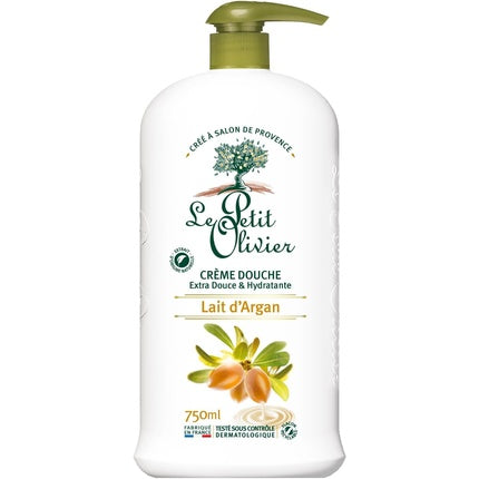 Cremă de duș Le Petit Olivier cu Lait d'Argan, 750ml