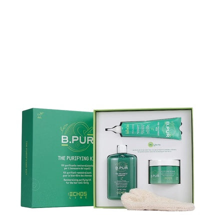 Kit Șampon și Mască Păr Echosline B.Pur, Verde, 384g