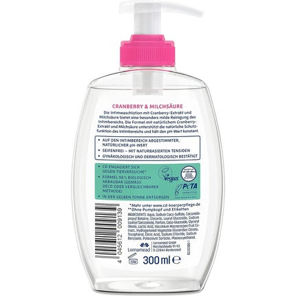 Loțiune Intimă CD 300ml cu Extract de Merișor și Acid Lactic - Vegan