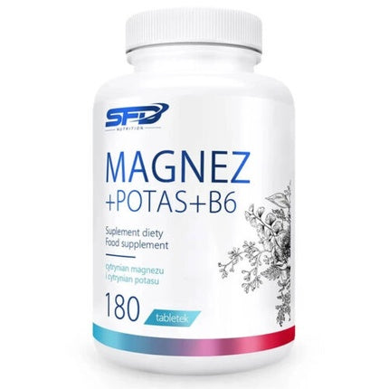 Supliment dietetic SFD Nutrition Magneziu, Potasiu și B6, 180 tablete