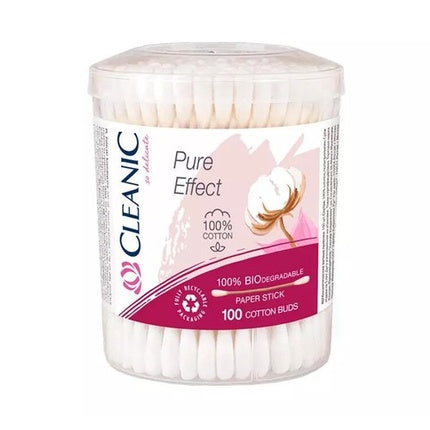 Bețe de urechi Cleanic Pure Effect, 100 bucăți
