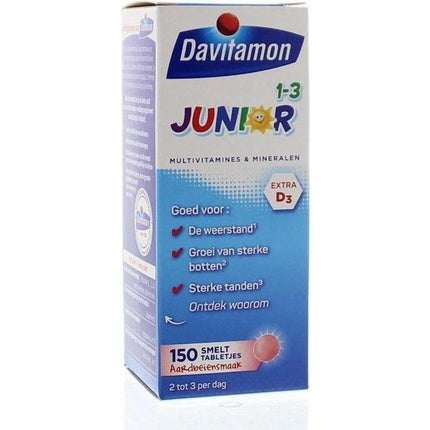 Supliment Vitamine Davitamon Junior cu aromă de căpșuni